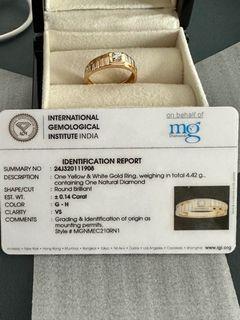 18K Malabar Mine Diamond Gold Ring