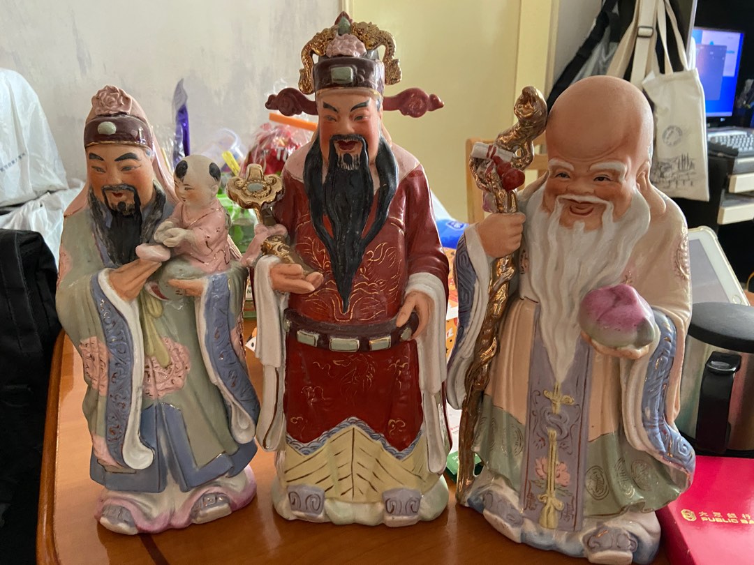 福祿壽陶瓷, 興趣及遊戲, 收藏品及紀念品, 宗教物品- Carousell