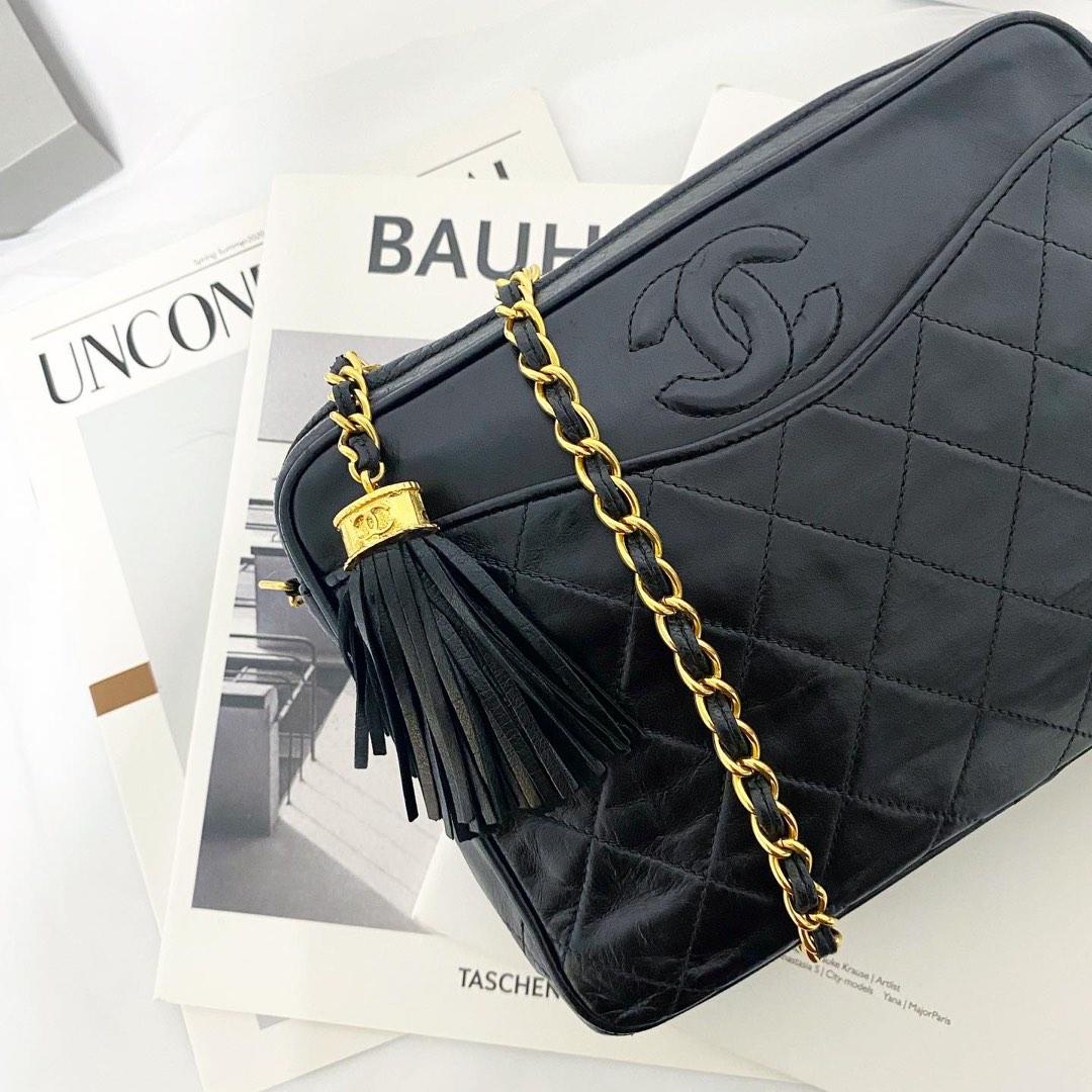 CHANEL FLAP BAG SMALL GREY LAMBSKIN, Luxury, Bags & Wallets on Carousell
