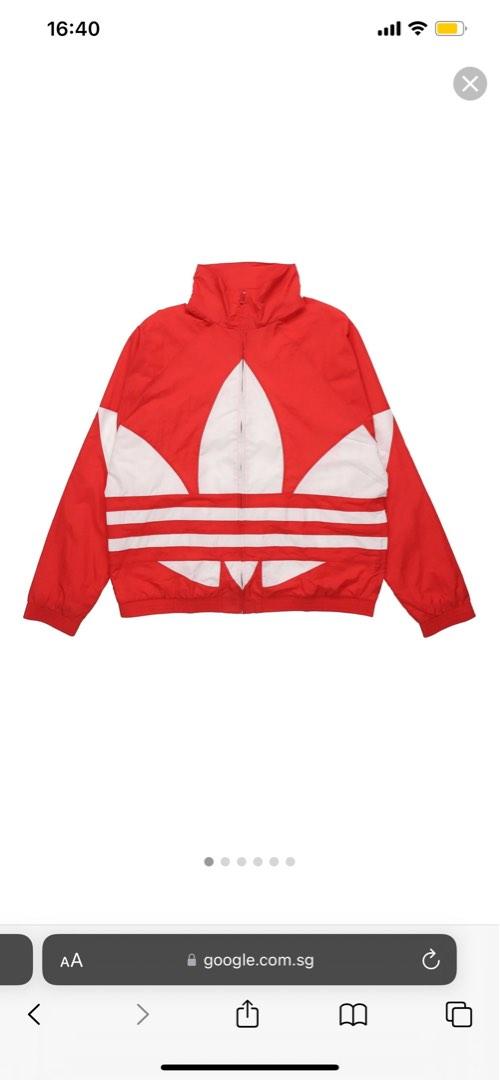 Adidas Originals Bg Trefoil Large Logo Sports Cropped Jacket