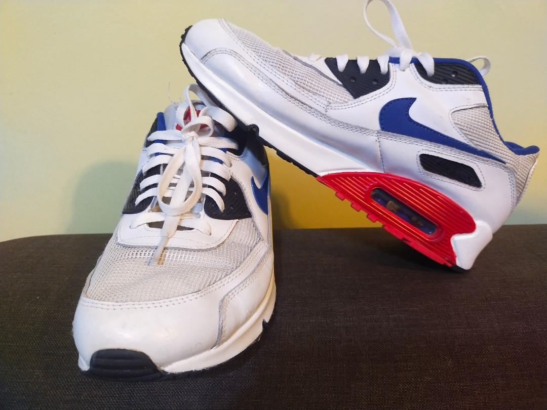 Nike air max 90 essential deals white/ultramarine men's shoe