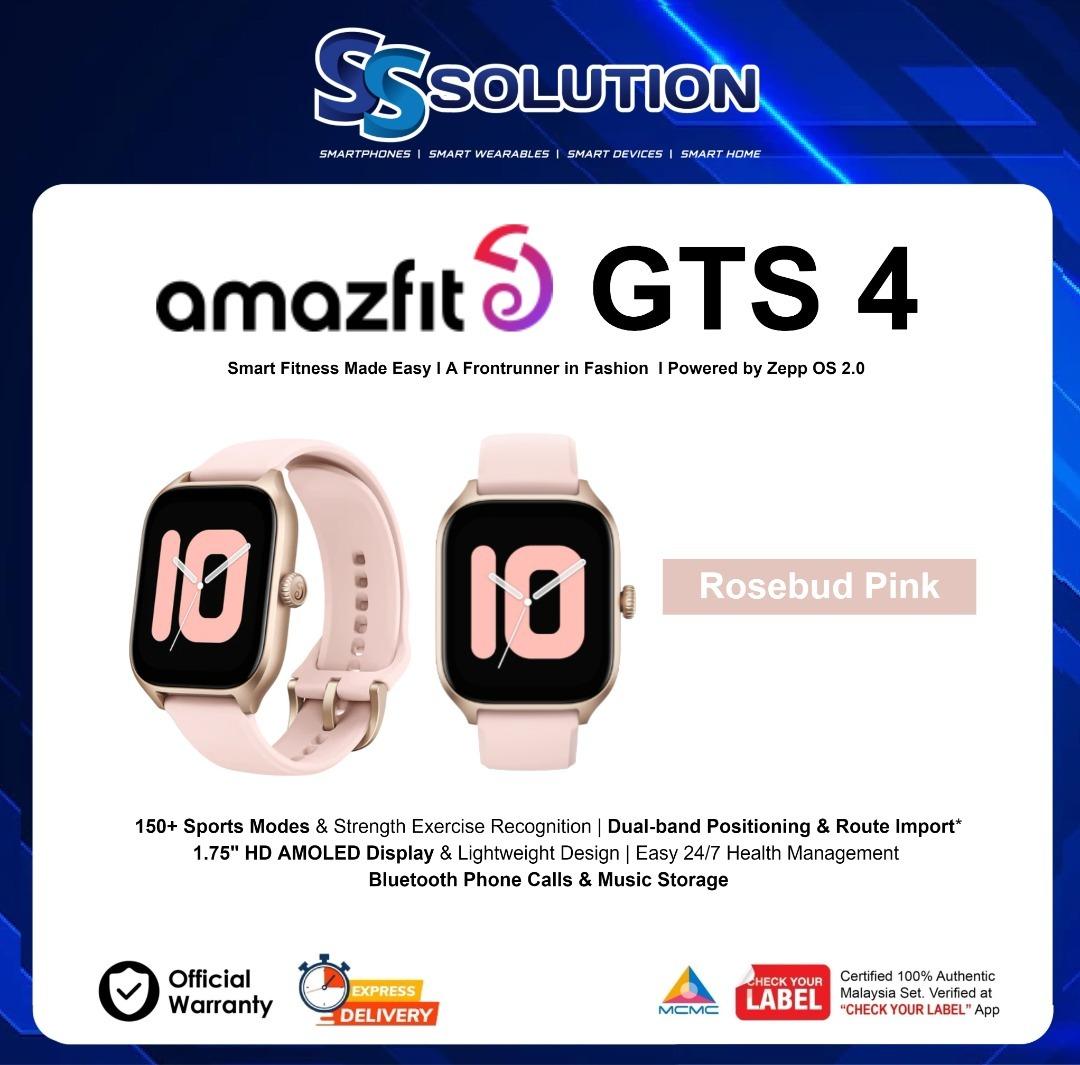 New Amazfit GTS 4 Large AMOLED Display Smartwatch 150+ Sports Modes Smart  Watch Bluetooth Phone Calls For Android IOS