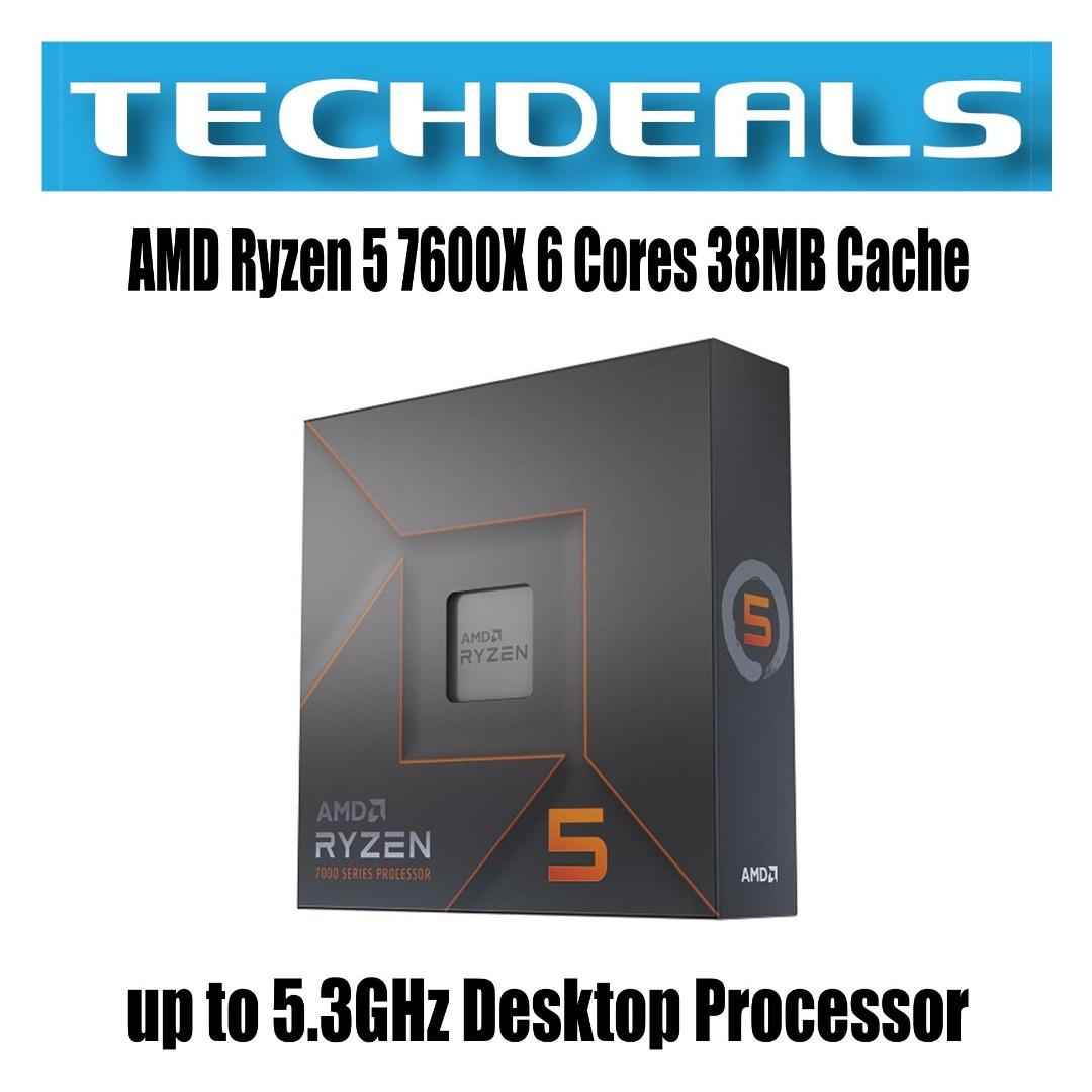 PROCESSEUR AMD Ryzen 5 7600X 6-Core 12-Threads socket AM5