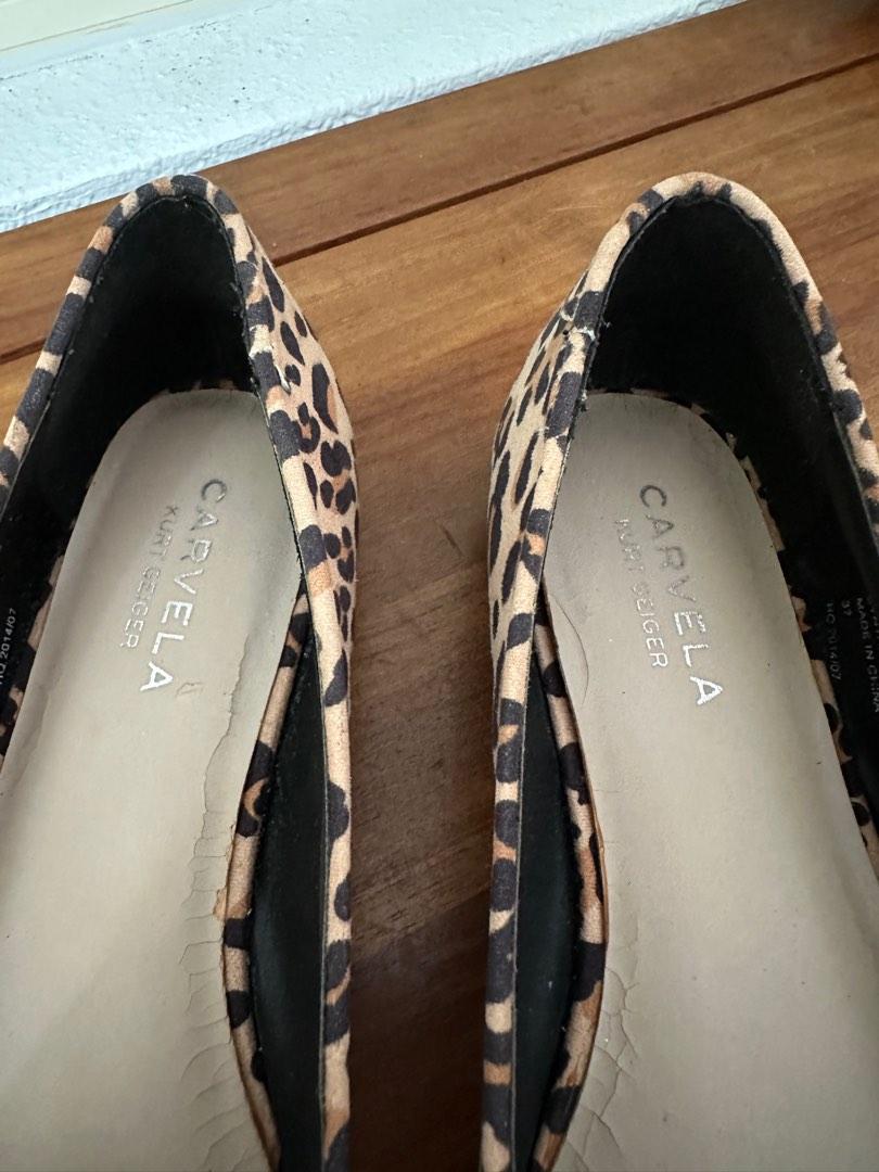 Authentic Carvela Leopard Loafers Women s Fashion Footwear