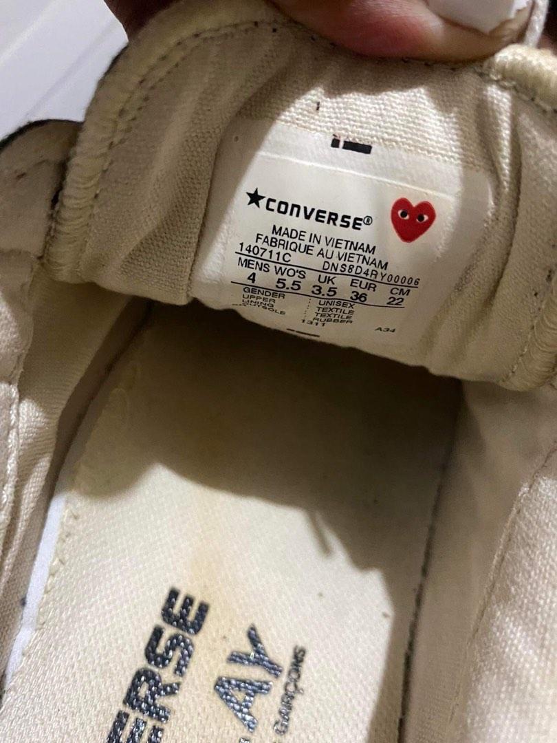 Original Comme Des Garcons x Converse Size 5.5 fits 36 37