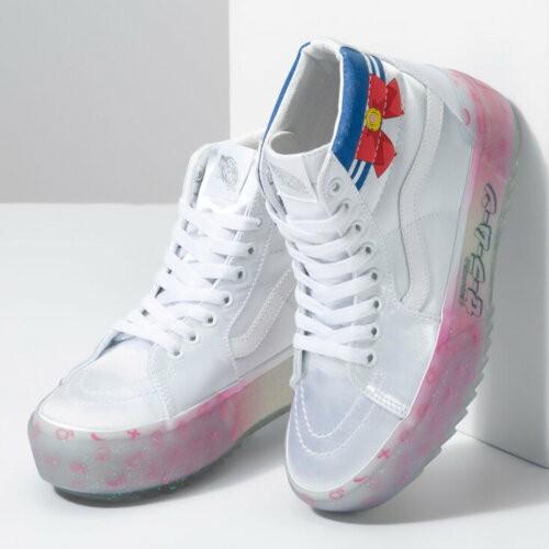 White womens sales high top vans