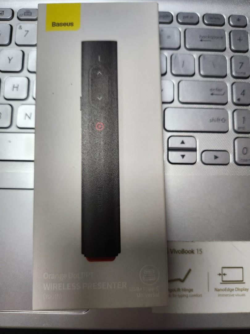 Baseus Presenter Wireless Laser Pointer 2.4Ghz 30m, Computers & Tech ...