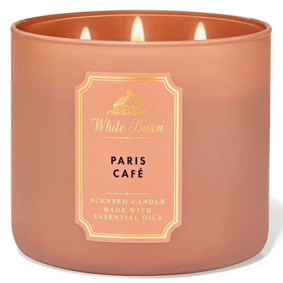 BBW 3Wick Candle Paris Cafe, Furniture & Home Living, Home Fragrance