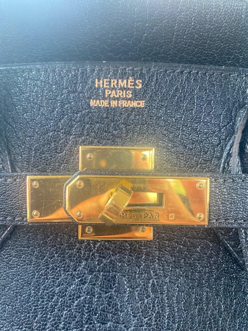 Hermes Birkin 35 Noir Black Chevre Mysore Gold Hardware #F - Vendome Monte  Carlo