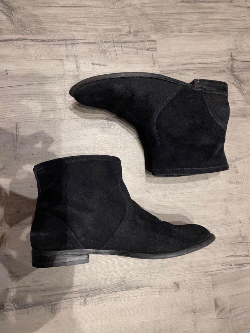 Black Suede Ankle Boots Aldo