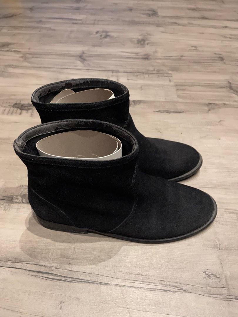 Aldo black suede ankle cheap boots