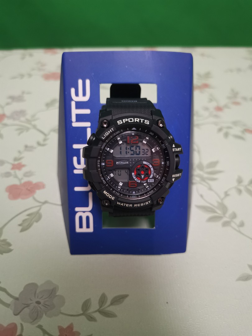 Bluelite digital watch, Men's Fashion, Watches & Accessories, Watches ...