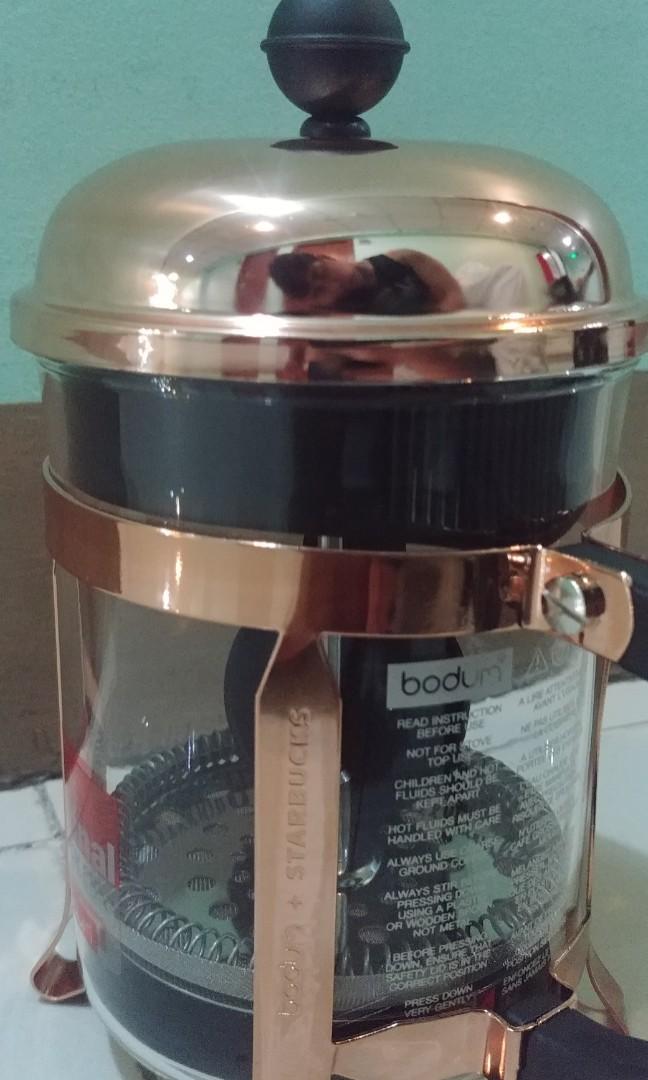 Bodum x Starbucks Chambord French Press Copper/Pink Color, TV & Home