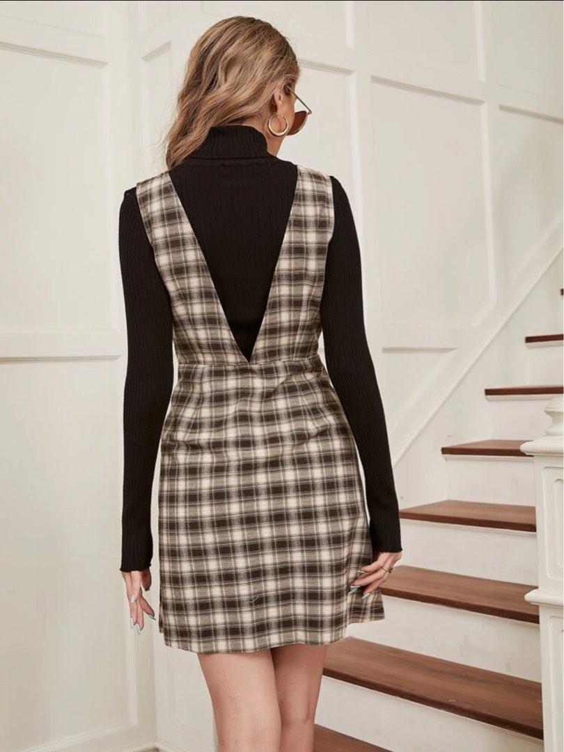 Check jumper dress online
