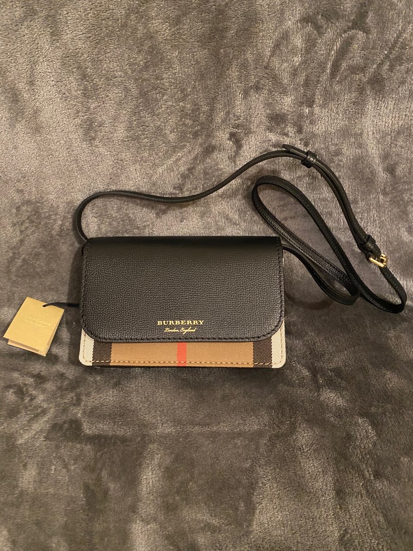 Burberry hampshire leather crossbody deals