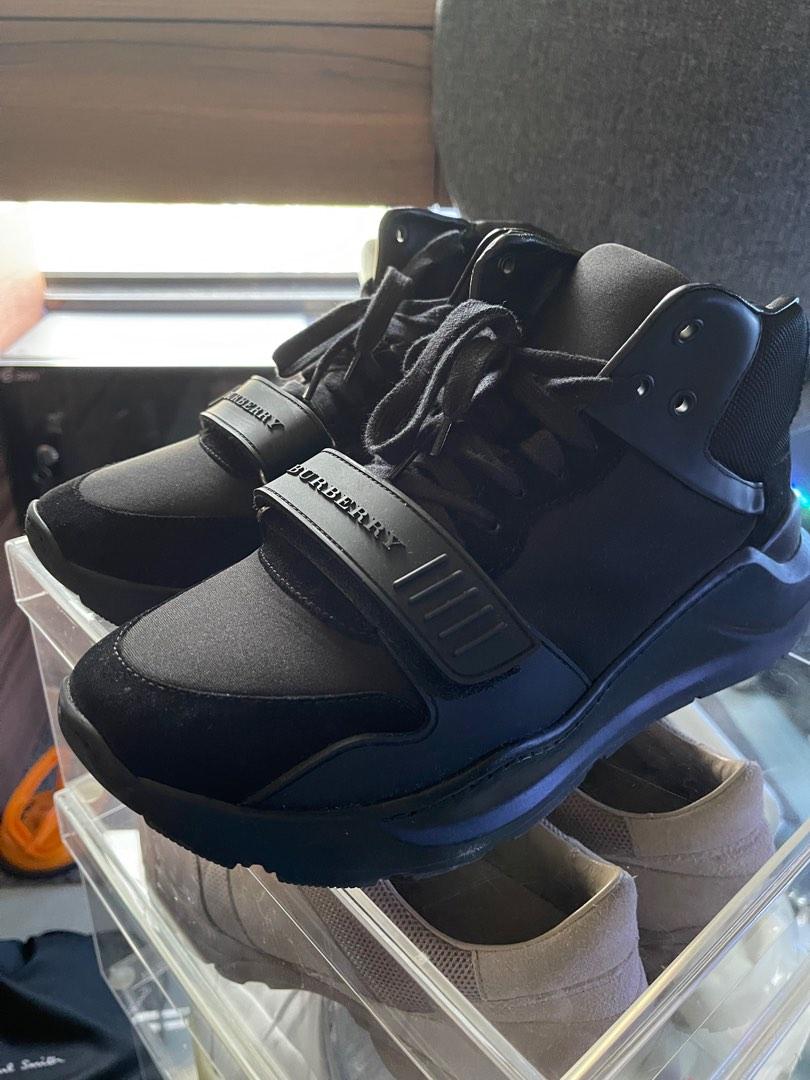 Burberry Suede Neoprene Sneakers Black Carousell