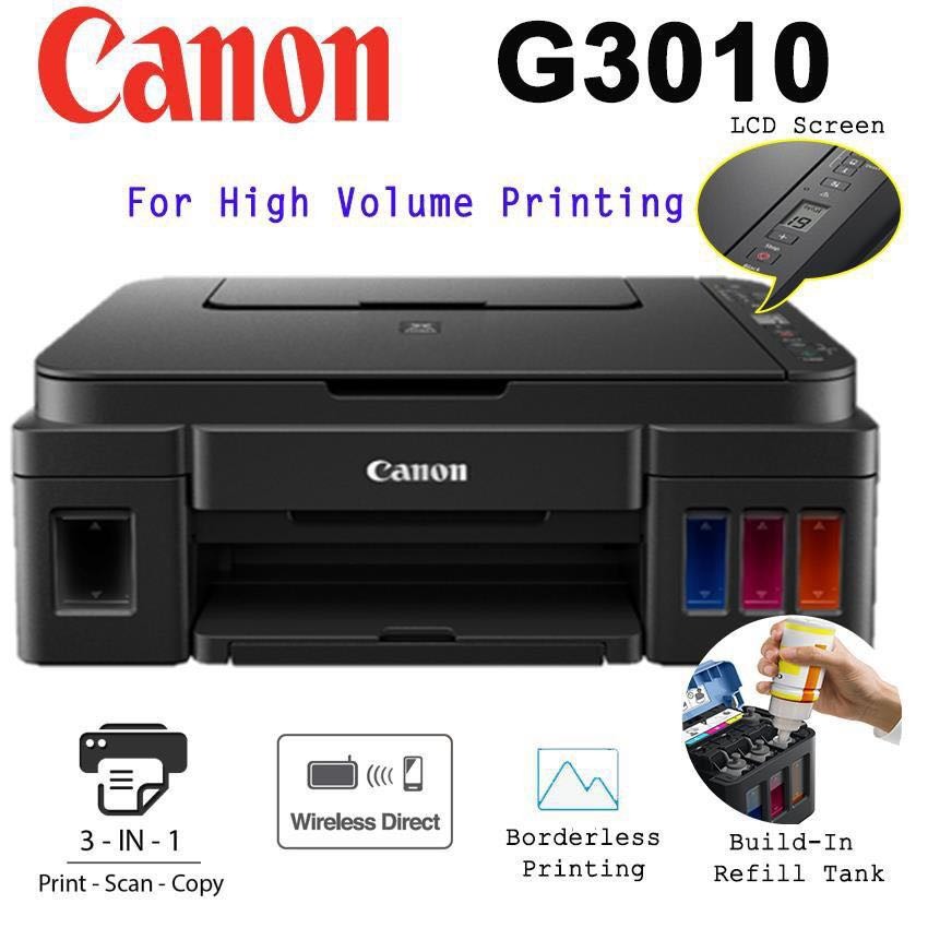 Canon PIXMA G3010 REFILLABLE INK TANK SYSTEM (Ink GI790) New replace