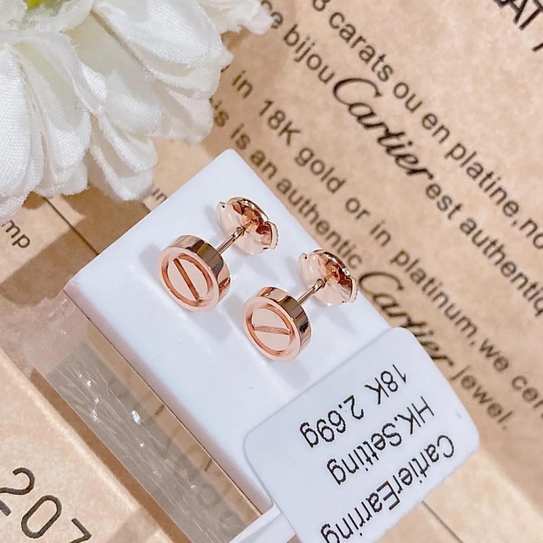 Cartier gold stud earrings cheap