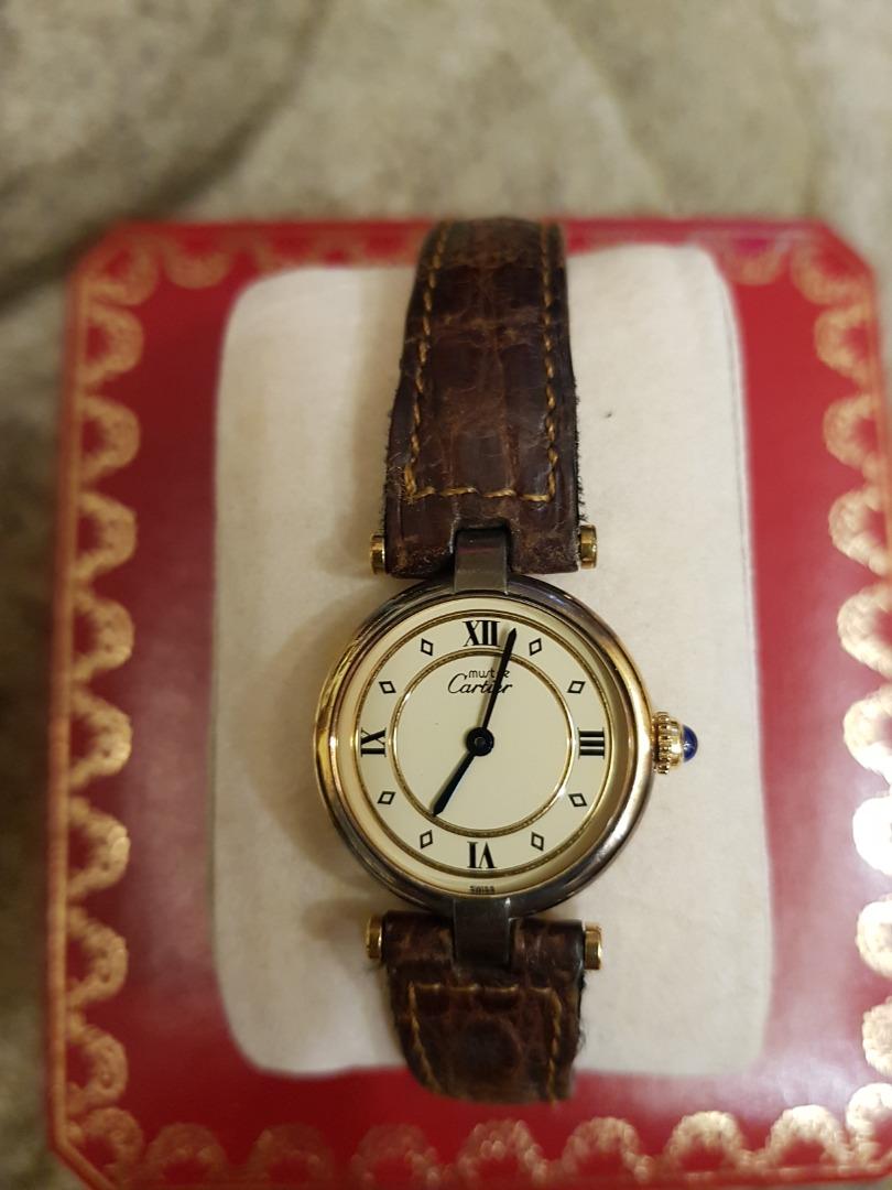 Cartier cheap watch gold