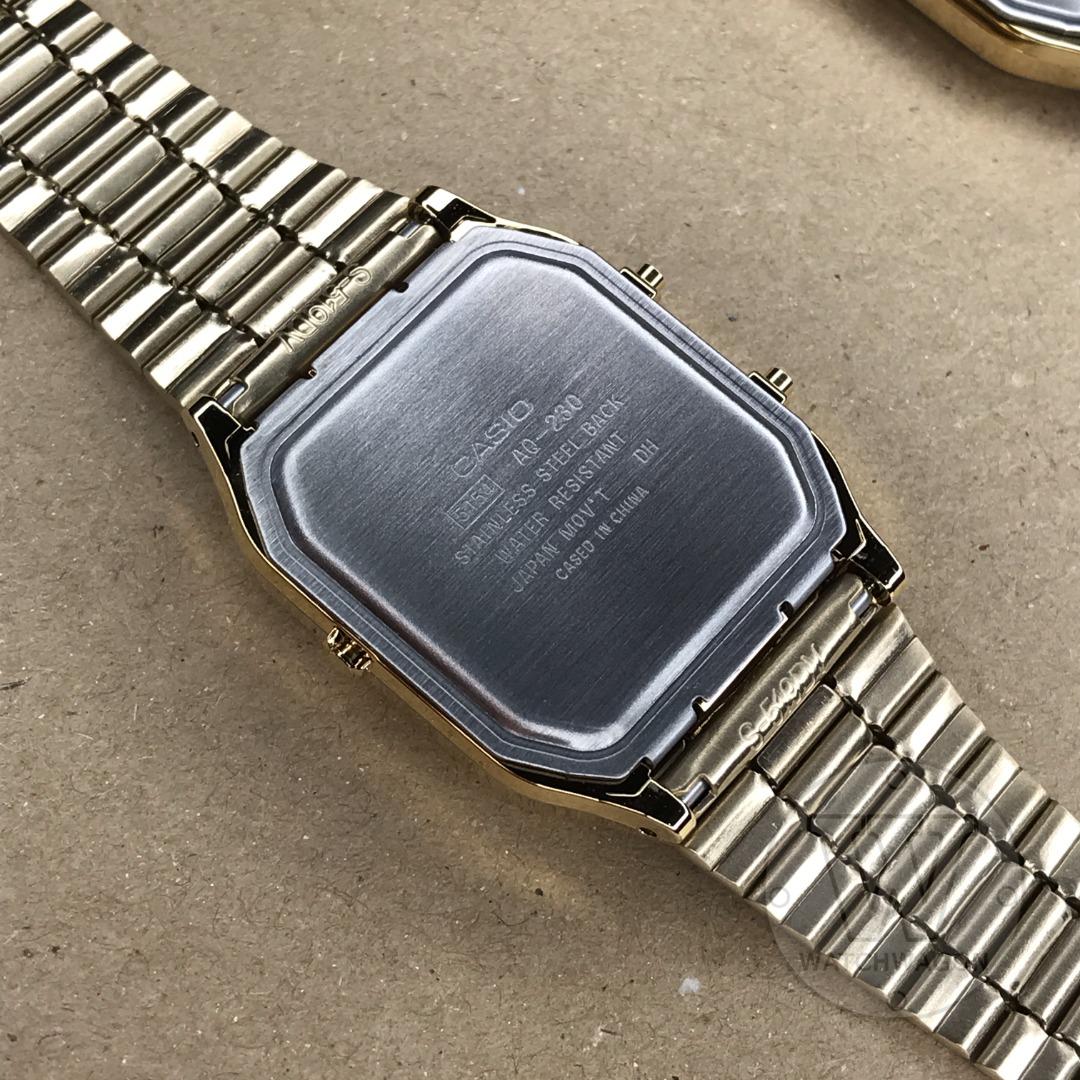 Casio aq 230 gold discount