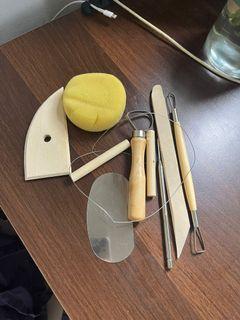 Ceramic tools for shaping by hand or on wheel
