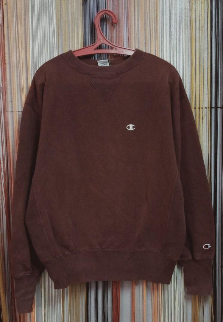 Champion brown sweatshirt sale