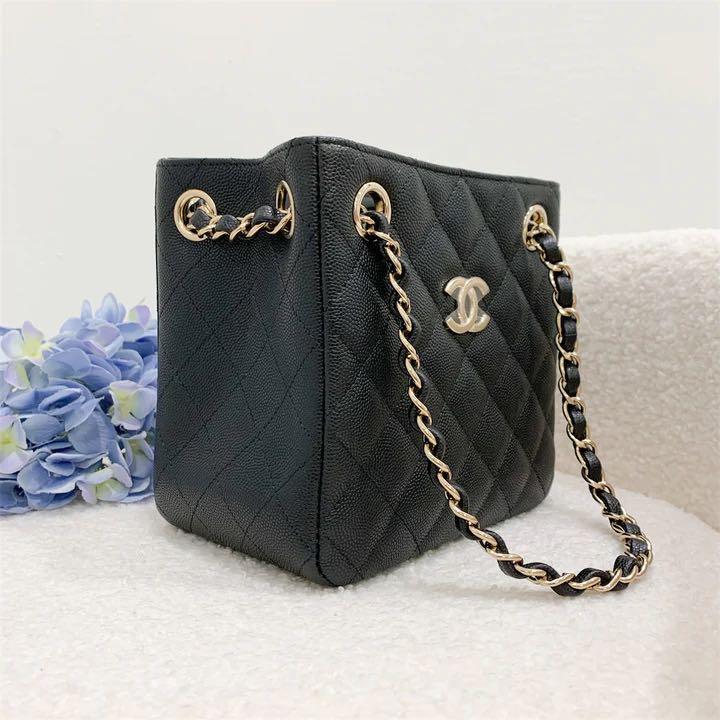 Chanel 22s small hobo bag black caviar, Luxury, Bags & Wallets on Carousell