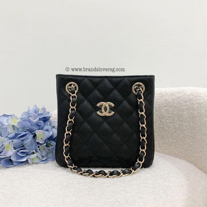 ✖️SOLD✖️ Chanel 22S Bucket Bag in Black Caviar LGHW