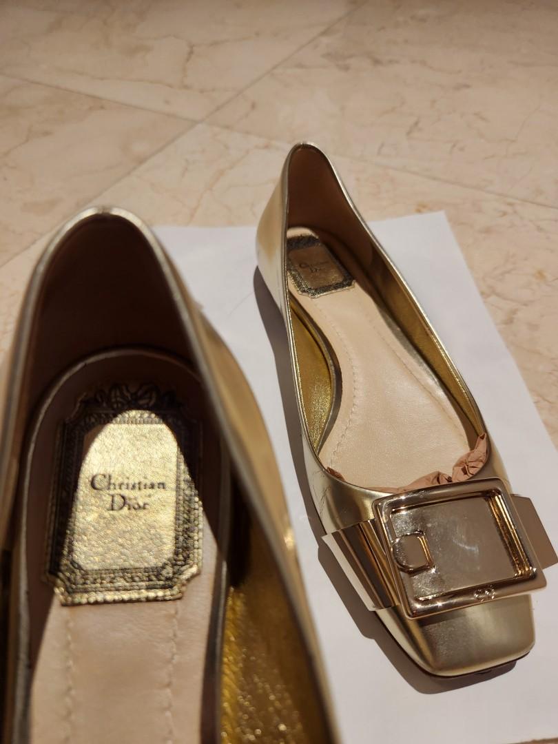 Christian dior gold shoes online