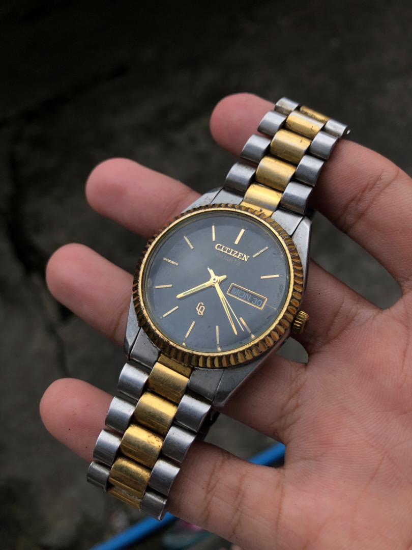 Citizen Quartz Fluted Bezel and President Bracelet (Oysterdate Homage
