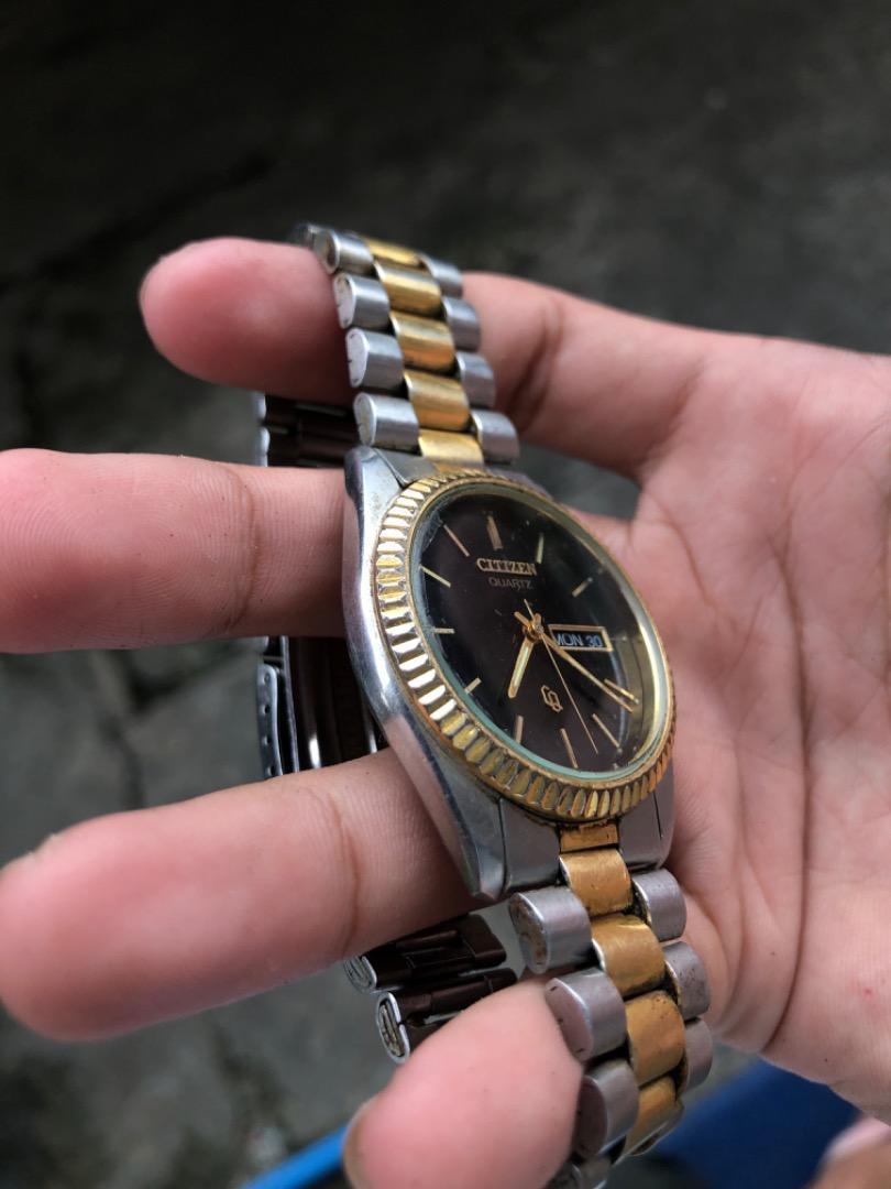 Citizen Quartz Fluted Bezel and President Bracelet (Oysterdate Homage