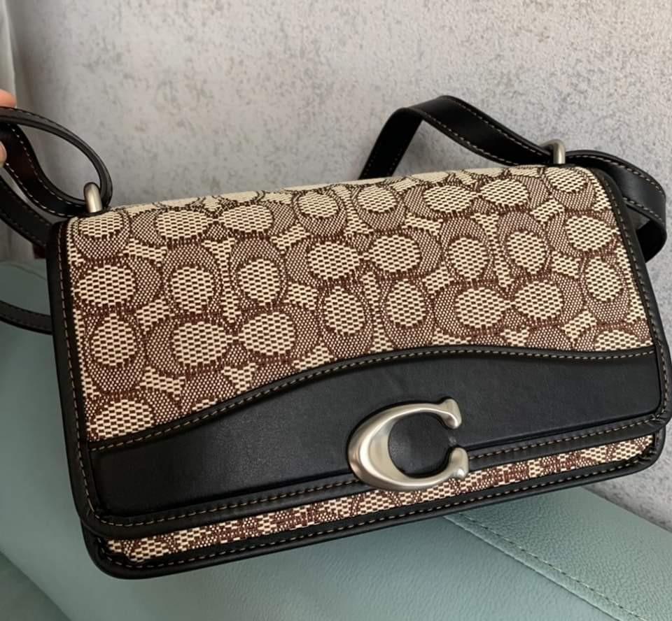 COACH®: Bandit Shoulder Bag In Signature Textile Jacquard