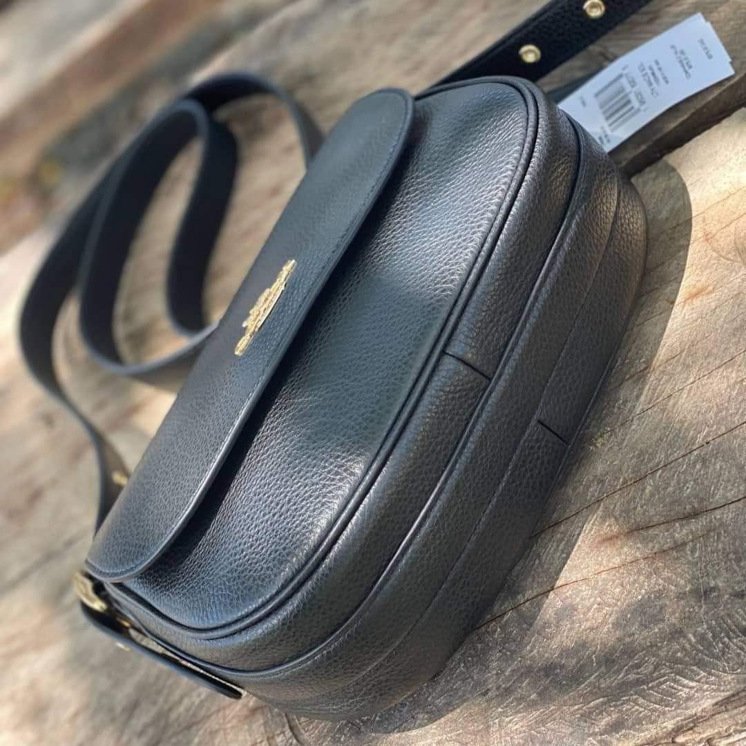 Coach Macie Saddle Bag in Plain Black, Women's Fashion, Bags & Wallets, Crossbody Bags on Carousell