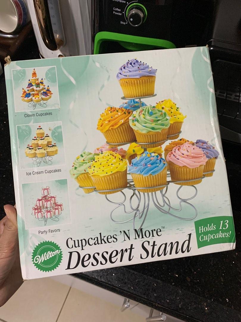 Cupcake’s & more Dessert Stand (Category: Bakeware) located in Mandaluyong City. Submitted by TheWeekendProject (Listing ID 1188585784, Image 1). Description: Wilton brand Holds 13 cupcakes. Matibay unlike the flimsy cardboard ones. Good as new. Used twice for few mins..