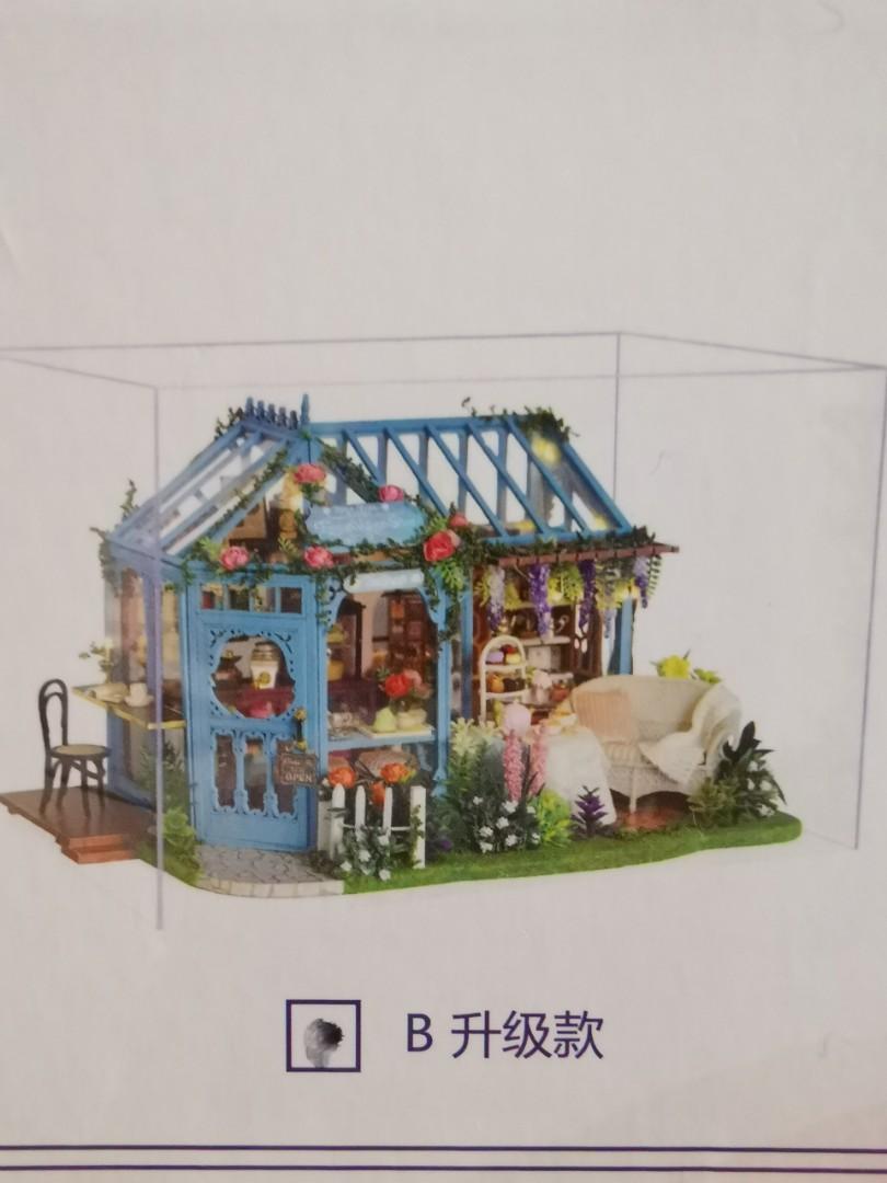 CUTEBEE DIY Dollhouse Miniature Kit ( Rosegarden Teahouse), Hobbies