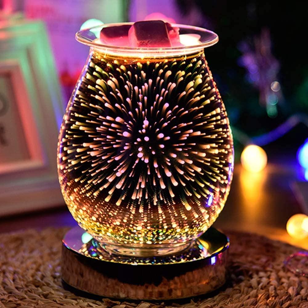 Melting Wax Night Light Aroma Lamp Diffuser for Essential Oils Heater  Electric Burner Warmer 