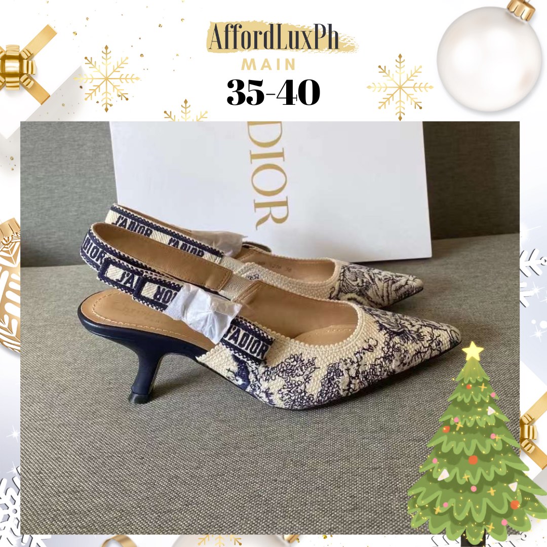 slingback heels dior