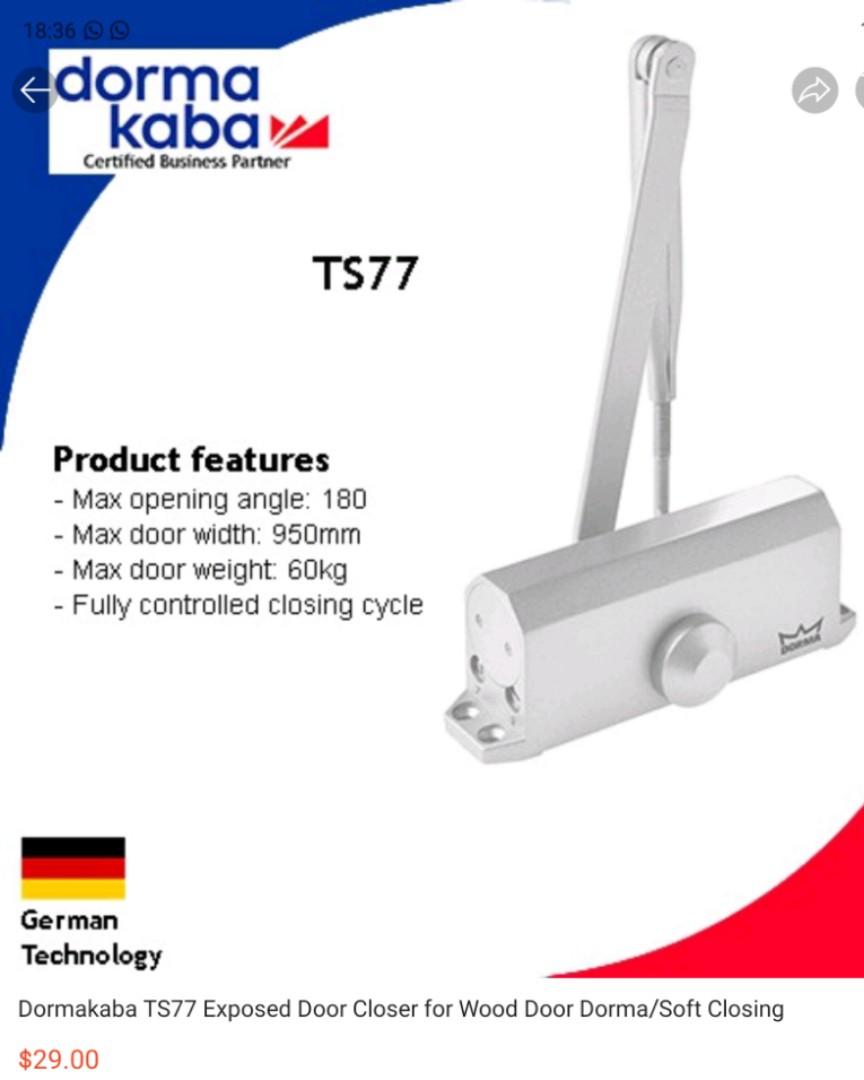 Dorma Door Closer, Furniture & Home Living, Security & Locks, Locks