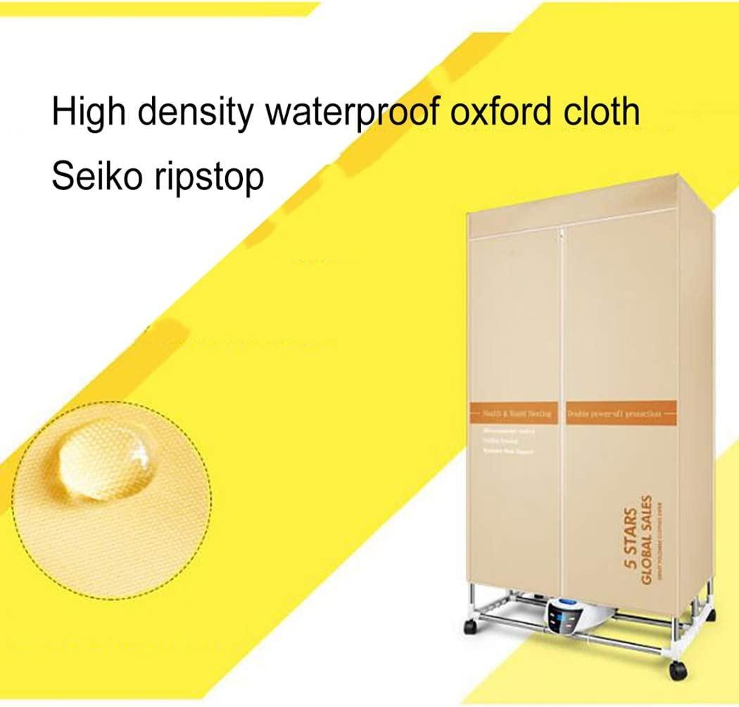 Electric Clothes Dryer Portable 1500W Warm Air Drying Wardrobe Brown