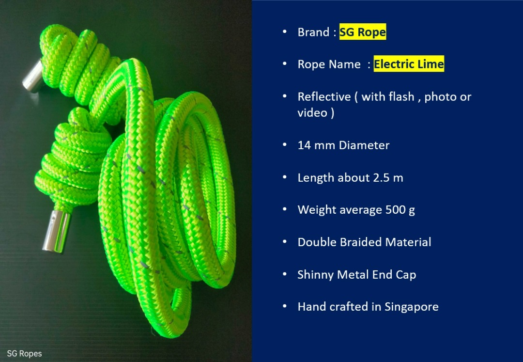 Electric Blue Reflective Flow Rope