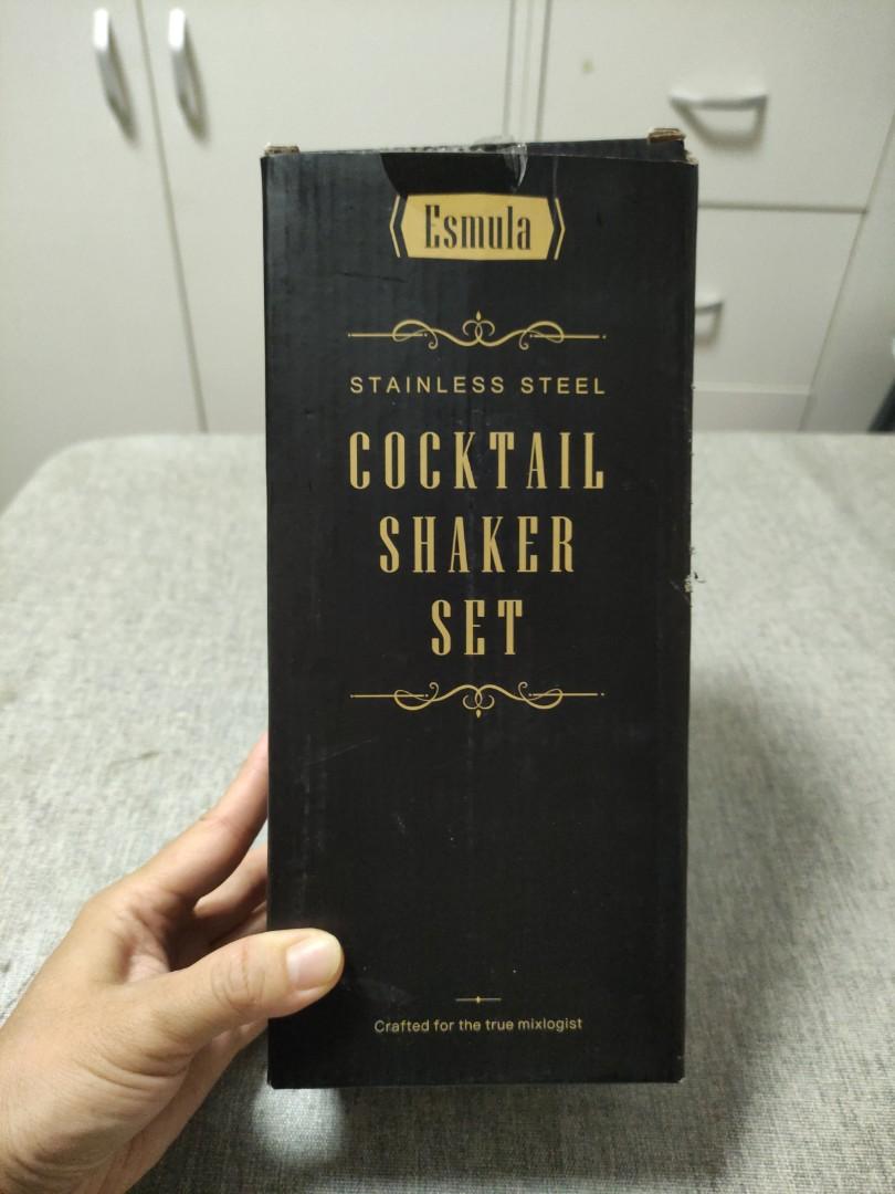 Esmula Cocktail Shaker Set Stainless steel, 興趣及遊戲, 手作＆自家設計, 工藝用品及工具