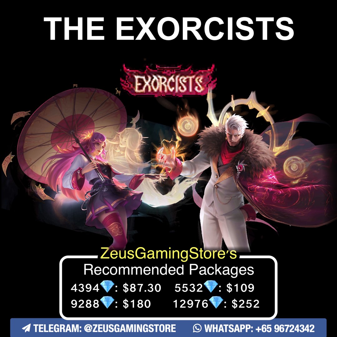 Exorcist YuZhong & Exorcist Kagura MLBB Mobile Legends, Video Gaming