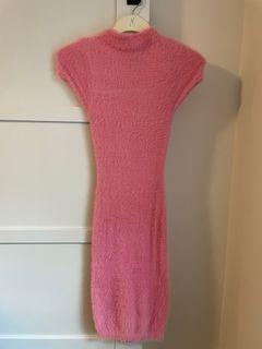 Fashion Nova Pink Fuzzy Dress