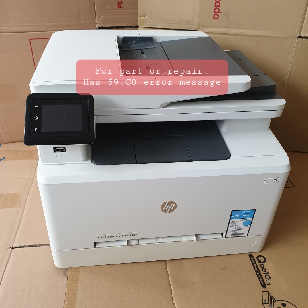 Faulty HP Color LaserJet Pro MFP M281fdw Printer For Parts Repairs