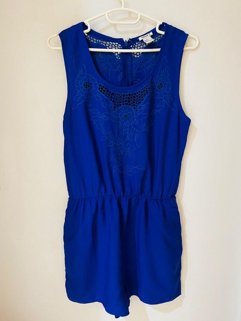 Royal blue jumpsuit shop forever 21
