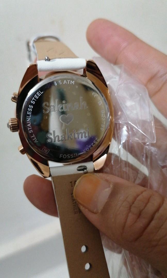 Engrave fossil watch clearance