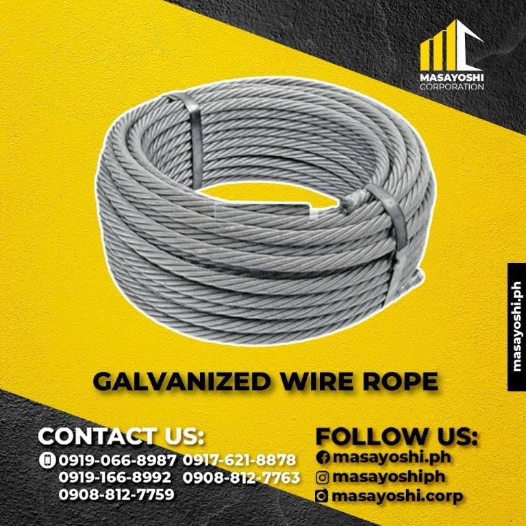 Galvanized Wire Rope Wire Rope Gi Wire Rope Ropes Rigging