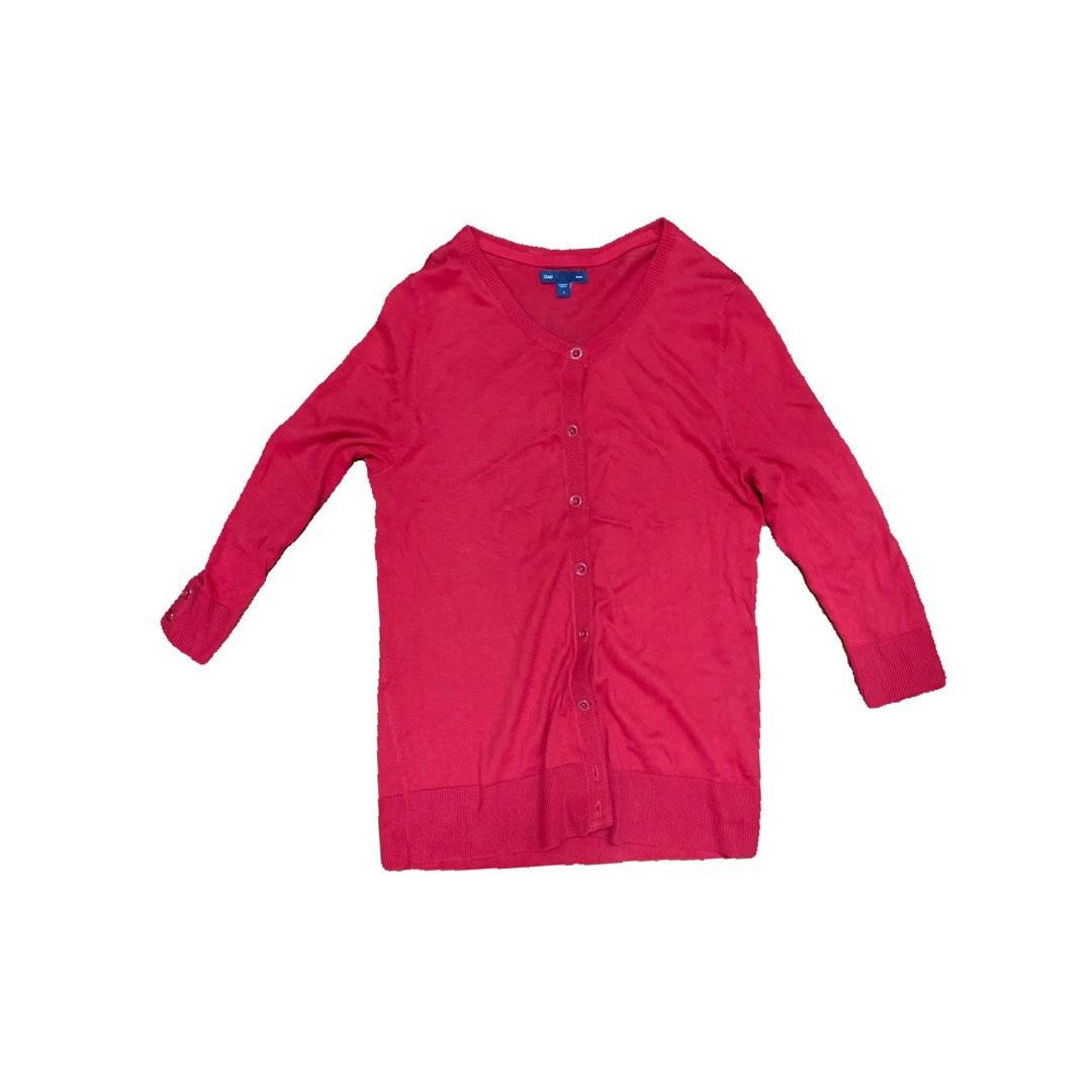 Gap red hotsell cardigan