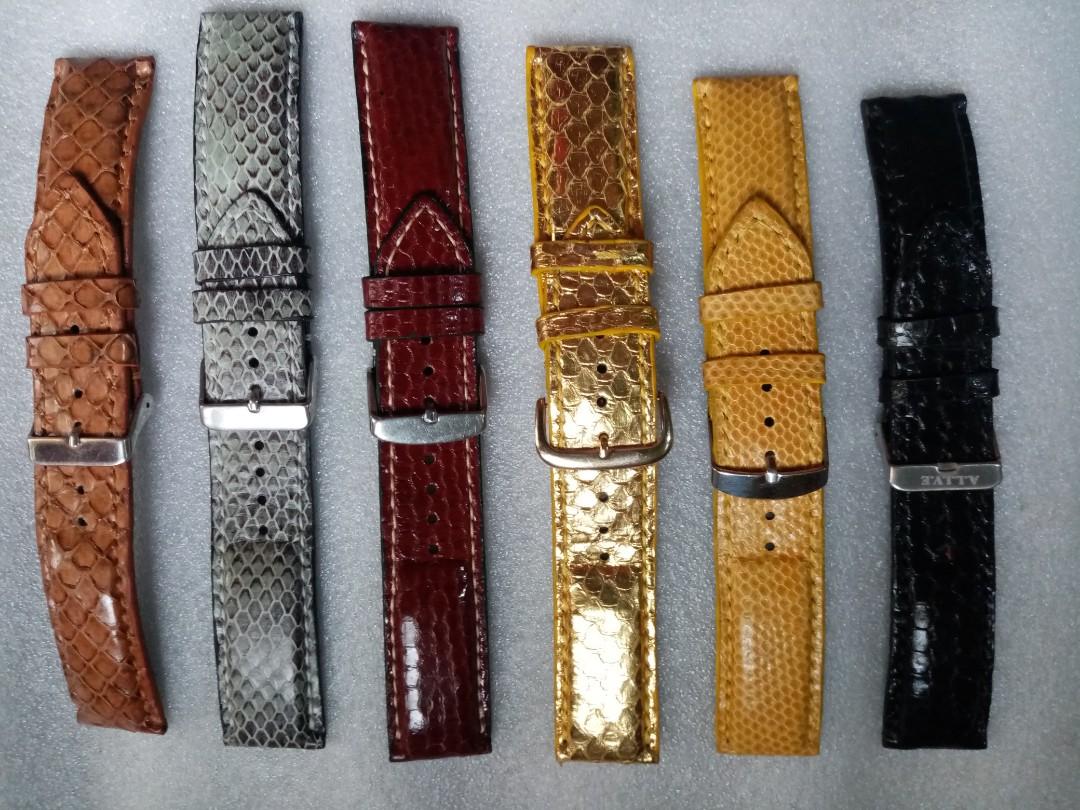 Snakeskin watch strap deals