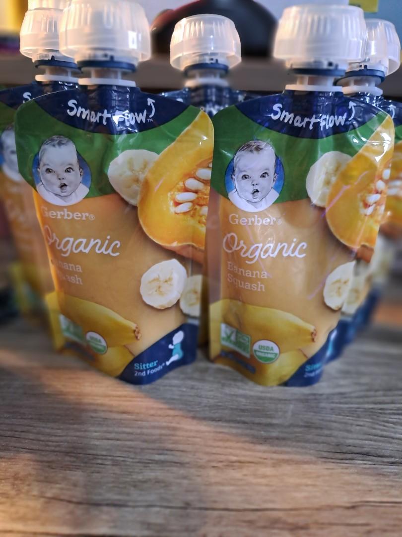 Gerber organic baby food buy one get one, Babies & Kids, Nursing